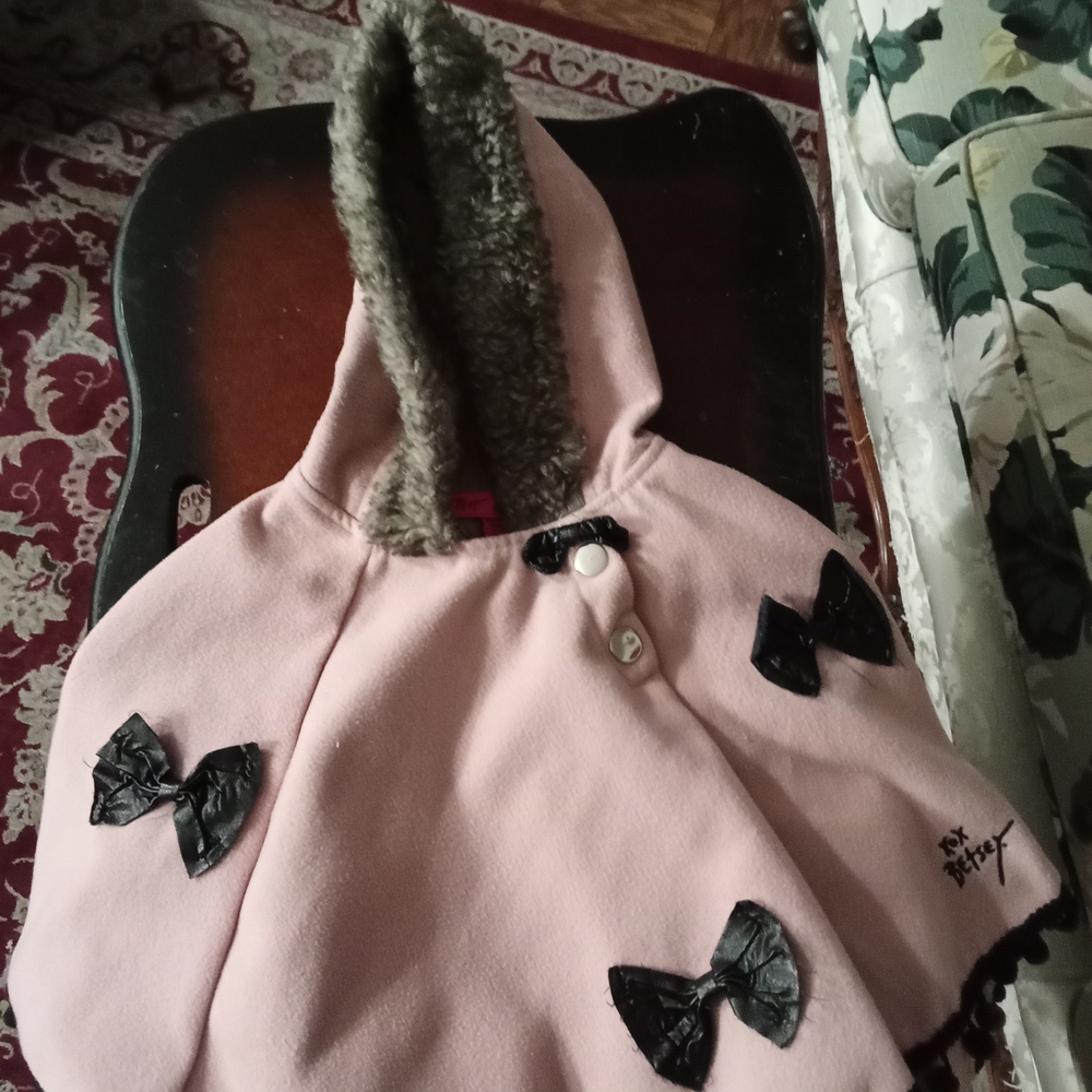 Betsey Johnson Cream Garment with Pink Label